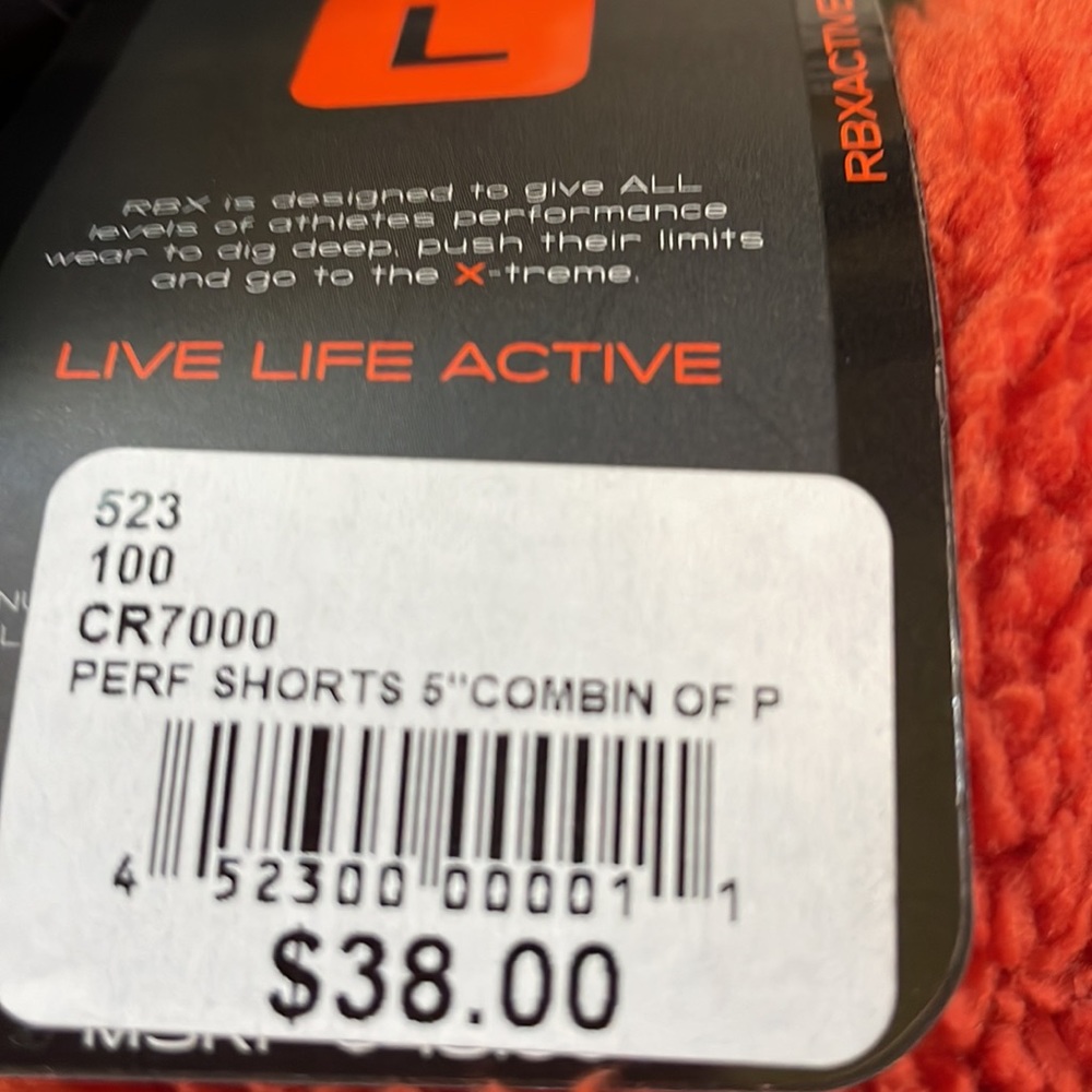 Size L Reebok RBX perf shorts. - Picture 7 of 7
